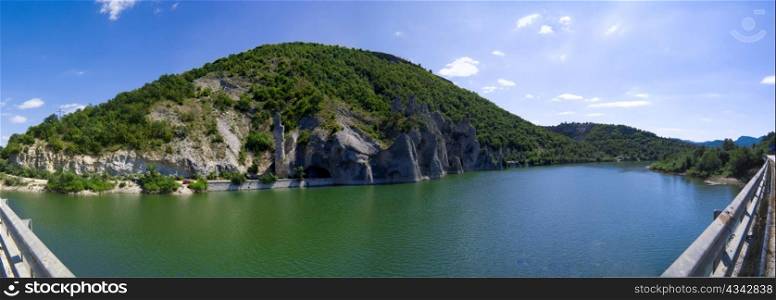 The Wonderful Rocks panorama - rock formation in Bulgaria