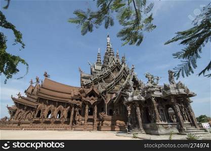 the Wood Sanctuary of Truth Temple in the city of Pattaya in the Provinz Chonburi in Thailand.  Thailand, Pattaya, November, 2018. THAILAND PATTAYA SANCTUARY OF TRUTH 