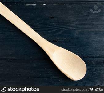 The wooden spoons arranged on table. Wooden spoons arranged on table