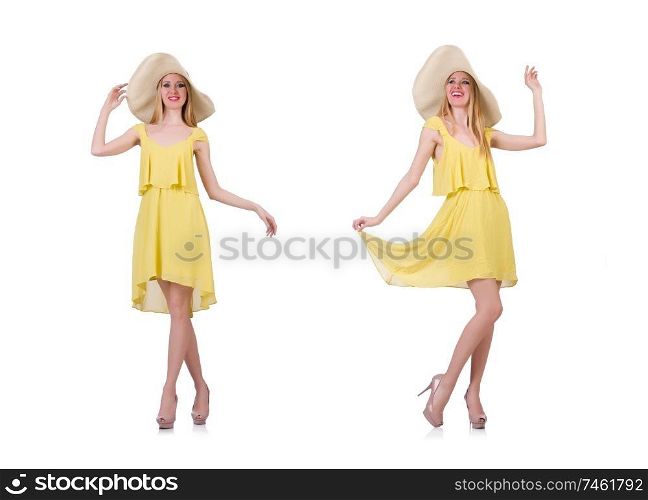 The young attractive woman ready for summer vacation. Young attractive woman ready for summer vacation