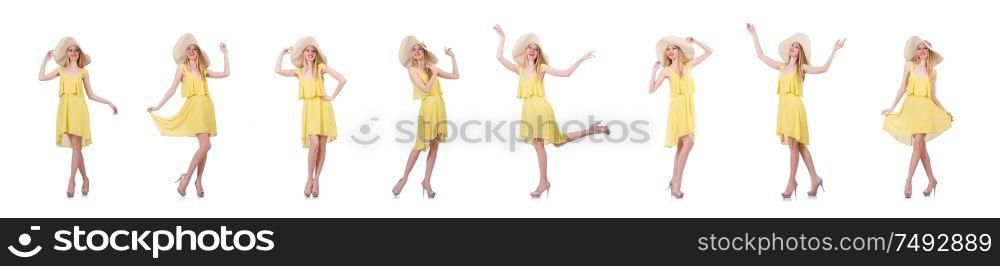 The young attractive woman ready for summer vacation. Young attractive woman ready for summer vacation