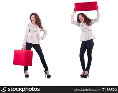 The young woman preparing for vacation. Young woman preparing for vacation