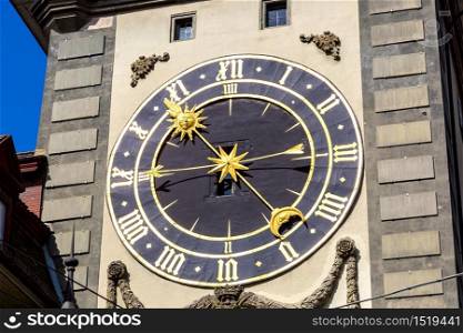 The Zytglogge, old clock tower in Bern in a beautiful summer day, Switzerland