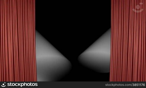 Theater Curtains HD showing stage reflectors