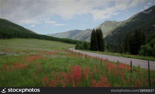 Themes of spring or summer outdoor fun, active lifestyle, mountain adventures, travel, seasonal backgrounds, wilderness and environment, bicycling, healthy lifestyle.
