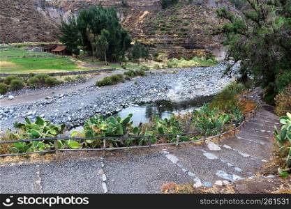thermal spring, river and hiking trails