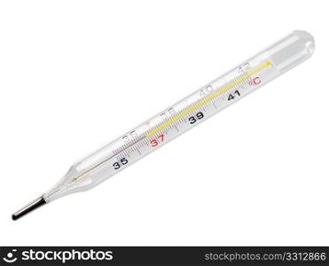 Thermometer on white background (isolated).