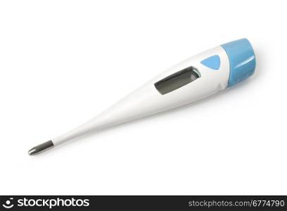 Thermometer on white background with clipping path