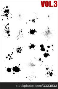 These are highly detailed silhouettes of liquid stains.Can be used as dirt, sand, bread crumbs, chalk and stuff like that