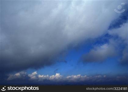 Thick Clouds In A Blue Sky