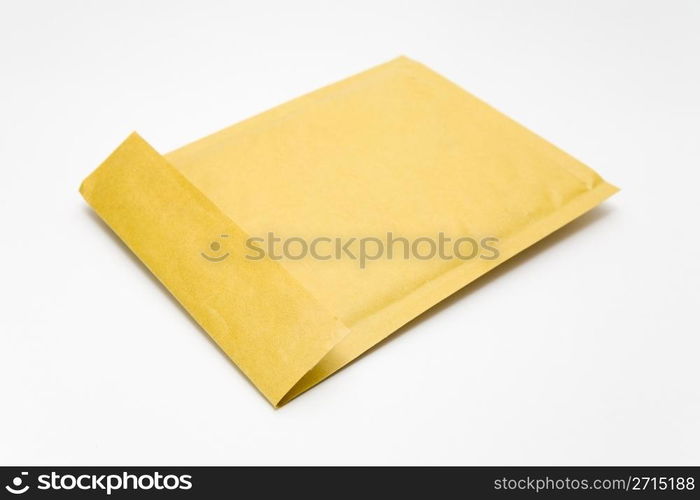 Thick envelope on a white background