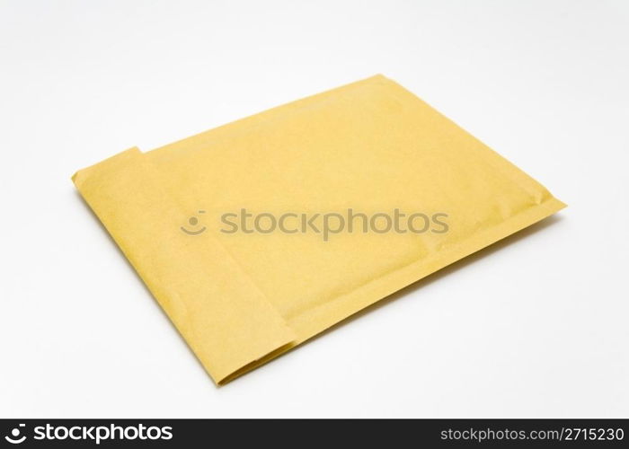 Thick envelope on a white background