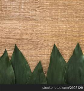 thick green leaves table