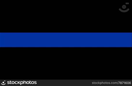 thin blue line flag law enforcement symbol