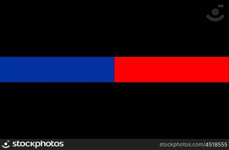 thin red blue line flag law enforcement symbol