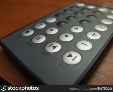 thin remote closeup