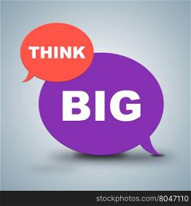 Think Big Indicating Contemplate Successful And Success