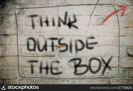 Think Outside The Box Concept