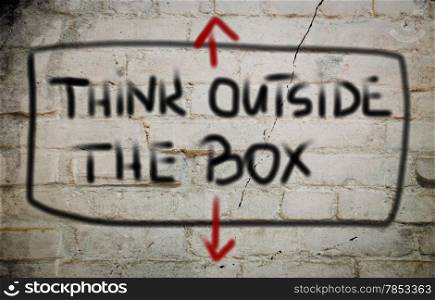 Think Outside The Box Concept