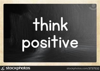 think positive concept
