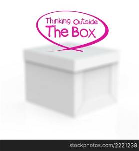 thinking outside the box as concept