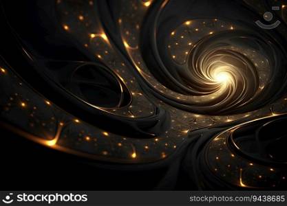 This abstract dark fractal texture on black background is a striking and eye-catching image. The matte finish adds depth and dimension, while the light behind the fractal creates a sense of movement and energy. Generative AI