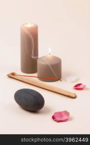 This image present some aspects of relaxation and body treatment.