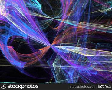 This image was created using fractal generating and graphic manipulation software.. 3D rendering abstract fractal light background