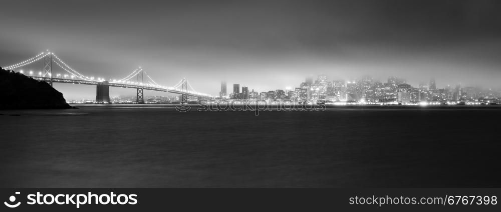 This is a normal scene before sunrise looking across the bay at San Francisco