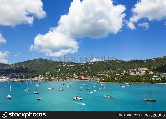 This is a scenery of St. Thomas US Virgin Island. I took this picture from my cruise ship as it was about to dock.