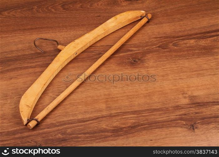 This is a wooden coat hanger than old times. Very beautiful design on the wood.