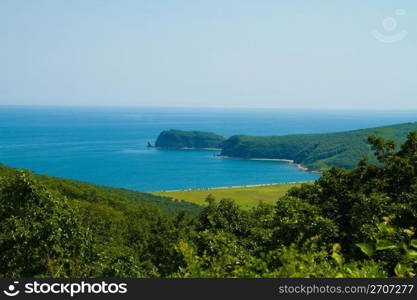 this is the bay in the Far East of Russia named cape of Lion