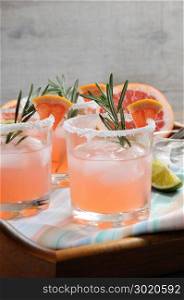 This magnificent cocktail of fresh pink Palomas. A festive drink is ideal for brunch, parties and holidays.