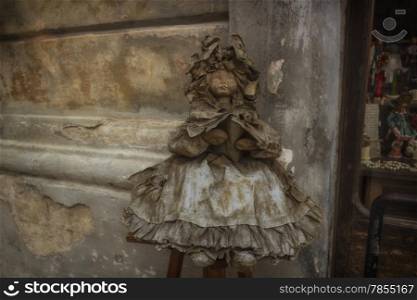 This Papier-mache doll is a typical sample of the artisan tradition in Lecce