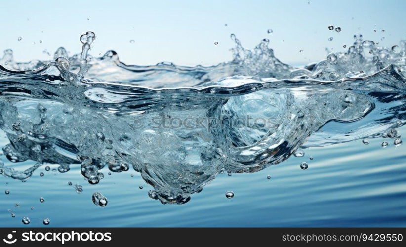 This photo captures the essence of purity and tranquility as water takes center stage, showcasing its graceful movements and serene presence. The white backdrop accentuates the clarity and simplicity of water, creating a mesmerizing visual experience.