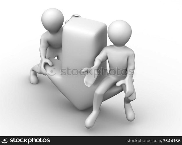 Tho men with symbol Download. 3d