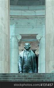 Thomas Jefferson statue at a memorial, Jefferson Memorial, Washington DC, USA