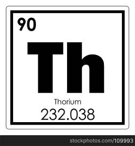 Thorium chemical element periodic table science symbol