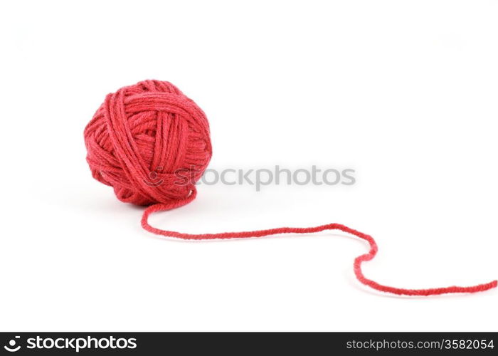 Thread ball isolated on white background