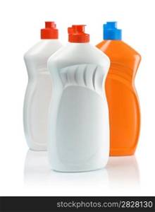 three bottles for cleaning