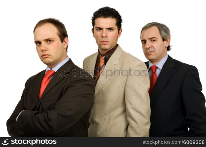 three business man isolated on white background