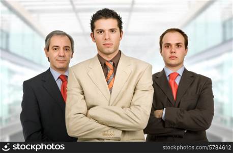 three business men at the office