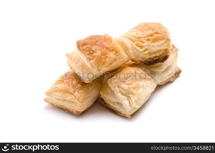 three Cookies isolated on a white background