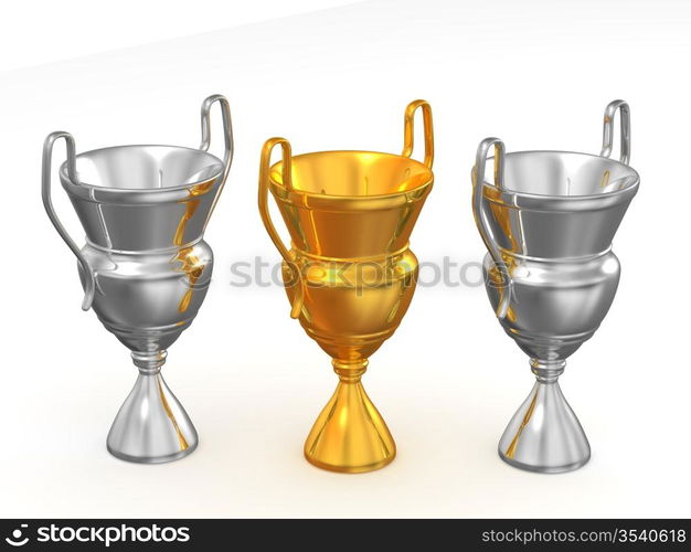 Three Cups. 3d