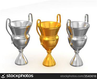 Three Cups. 3d