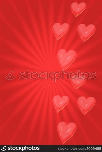 Three dimensional generate valentine&rsquo;s day background. Three dimensional generate valentine&rsquo;s day elegance background