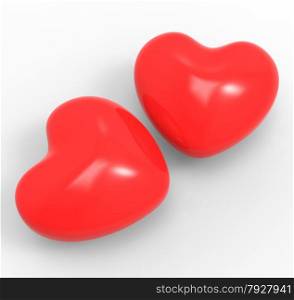 Three Dimensional Hearts Meaning Affection Passion And Attraction