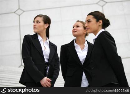 Three elegant businesswomen