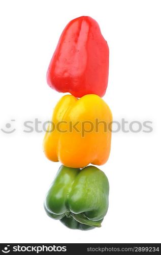 three peppers look like traffic light
