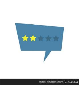 Three stars rate on the rate feedback concept. Stock vector illustration. Three stars rate on the rate feedback concept. Stock vector